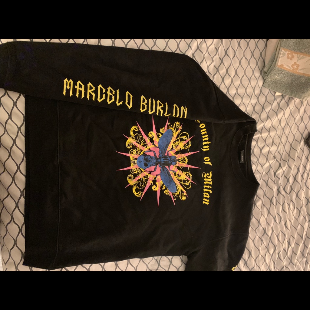 Marcelo Burlon “ Poisonous Fly” Crewneck